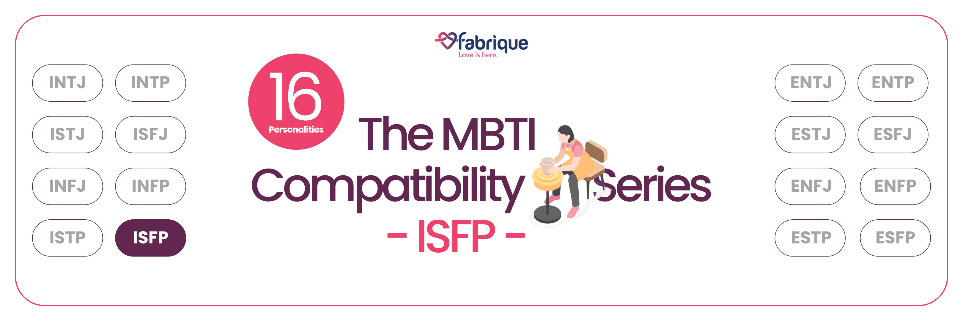 The MBTI Compatibility Series - ISFP banner